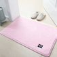 Fluffy Non-Slip Bath Mat, Soft Absorbent Microfiber Rug, Washable Anti-Skid Bathroom Mat