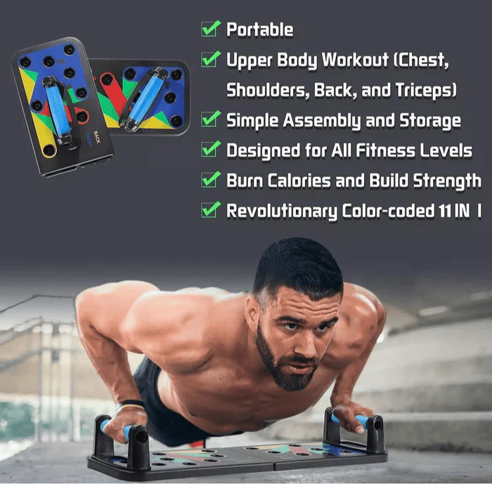 Multifunction Body Building Push Up Rack for Men and Women, Workout Board with free delivery