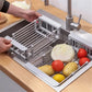 Expandable In Sink Kitchen Dish Drying Rack Over The Sink