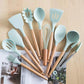 12 Pcs Silicone Cooking Utensils Kitchen Utensil Set for Nonstick Cookware