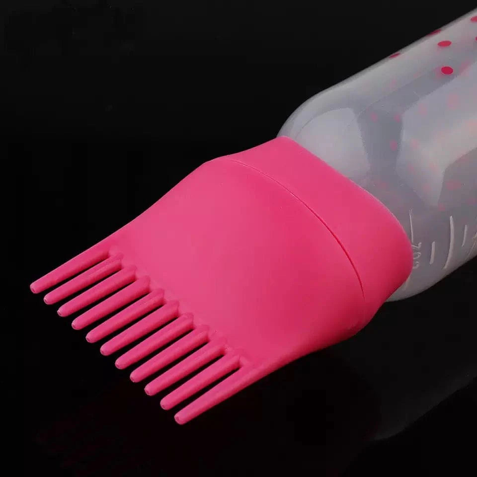 120ml Empty Hair Dye Bottle, Reusable With Applicator Brush