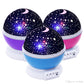 3D Night Light Projector, Color Changing USB Rotating Star Lamp