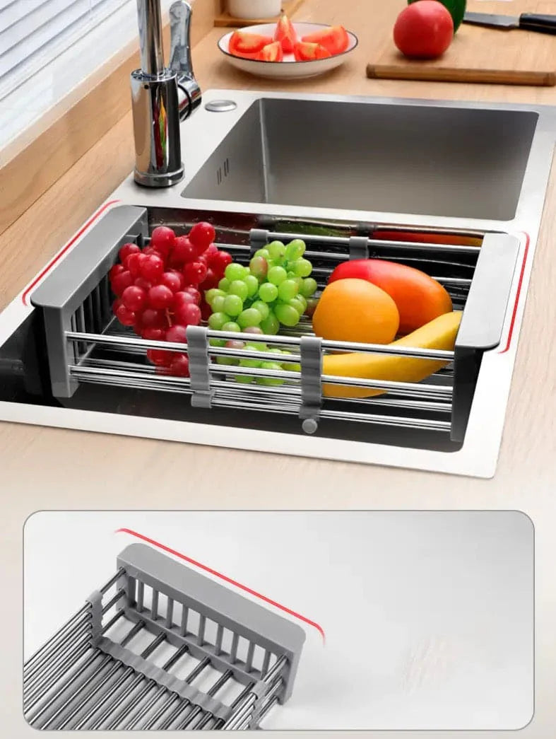 Expandable In Sink Kitchen Dish Drying Rack Over The Sink