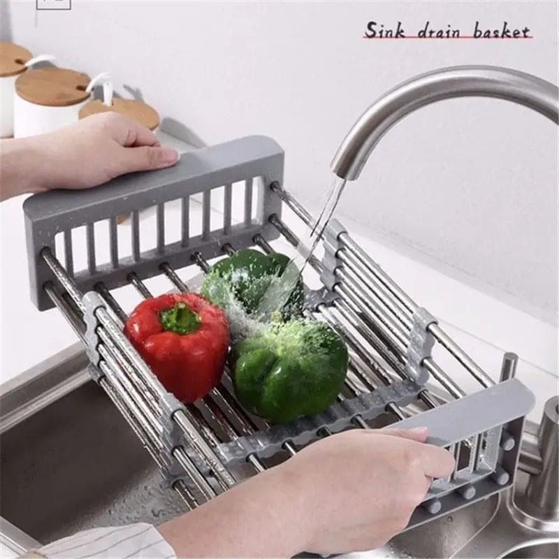 Expandable In Sink Kitchen Dish Drying Rack Over The Sink