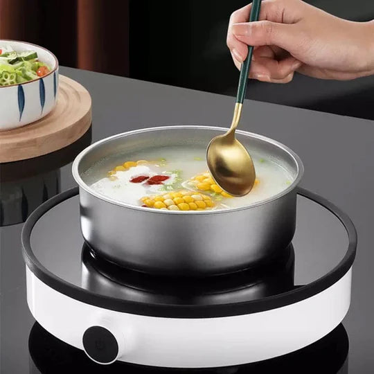 Set of 5 Stainless Steel Bowl Set  With Lids