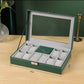 PU Leather Watch, Ring & Jewelry Organizer Lockable Storage Box