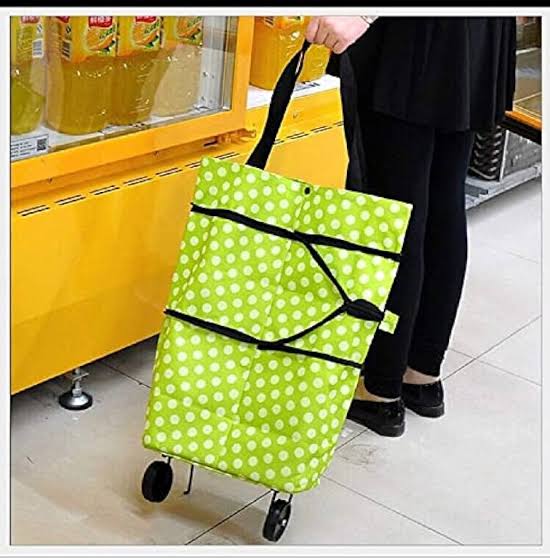 Foldable Shopping Trolley Bag With Wheels