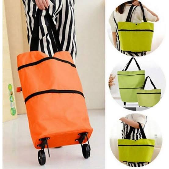 Foldable Shopping Trolley Bag With Wheels