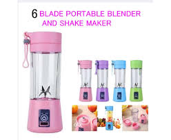 Portable Rechargeable Juicer Bottle - 6 Blades