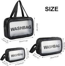3 pcs water proof toiletry bag