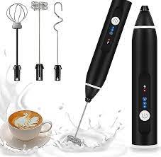 2in1 Portable Electric Usb Rechargeable hand Blender Egg Beater and Coffee mixer