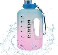 2.2 Large Capacity Travel Motivational  Water Bottle With Time Maker