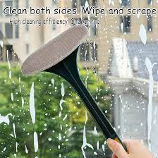 Double Sided 2 in 1 wiper with dust brush