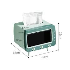 Creative Tissue Box Mobile Phone Holder Cute Desktop Paper Holder Desk Organizer Storage Napkin Case Organizer With Phone Stand