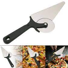 CAKE LIFTER WITH WHEEL PIZZA CUTTER 2 IN 1 STAINLESS STEEL