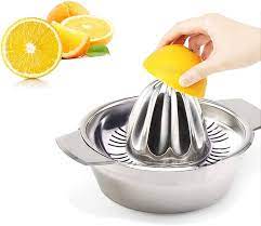 Stainless Steel Lemon Squeezer Manual Juicer For Orange Lemon Squeezer Reamers Fruit Vegetable Squeezer Cup Kitchen Tool