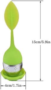 Silicone Tea Infuser -  Stainless Steel Strainer Drip Tray Included