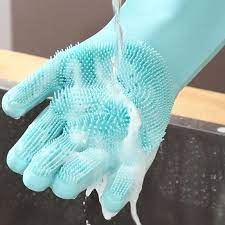 Silicon Washable & Reusable Washing Gloves