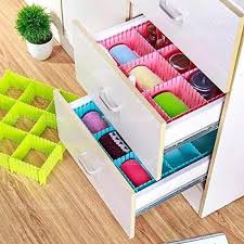 Drawer Divider 4 Strips Adjustable Drawer Organizer