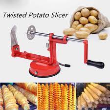 Potato spiral slicer