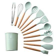 12 Pcs Silicone Cooking Utensils Kitchen Utensil Set for Nonstick Cookware