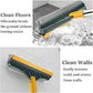 2 in 1 floor scrubber cleaning wiper brush