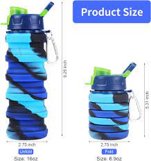 Folding silicone bottle