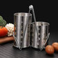 2pcs Round Spoon Holder Storage Cage Drain Rack Stainless Steel