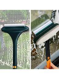 Double Sided 2 in 1 wiper with dust brush