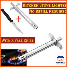 Lighter For Gas Stove Metallic Kitchen Lighter For With Spark with knife