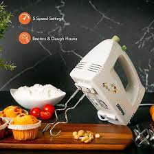 5-Speed With Turbo Hand Food Mixer Very Heavy Quality Electric Hand Mixer