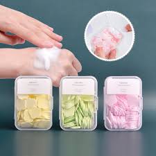 Disposable flower paper soap