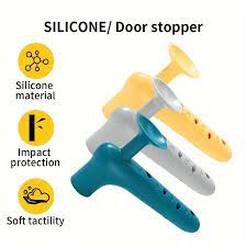 2 In 1 Silicon Door Knob Cover, Anti-Collision Door Knob Pad, Noiseles