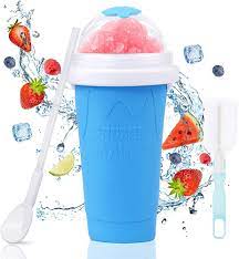 Slushy Maker Cup Quick Frozen Smoothies Ice Cream Maker Summer Juice Iced Cup Freezed Portable Squeeze Slushie Cup DIY Homemade