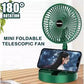 USB RECHARGEABLE TELESCOPIC FOLDING FAN