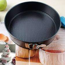 3pcs Non-stick Round shaped Carbon Steel Cake Mold Honeycomb Bottom Adjustable Bottom Baking Pan Baking Cake Baking