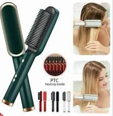 Professional Electric Hair Straightener Brush Heated Comb Straight