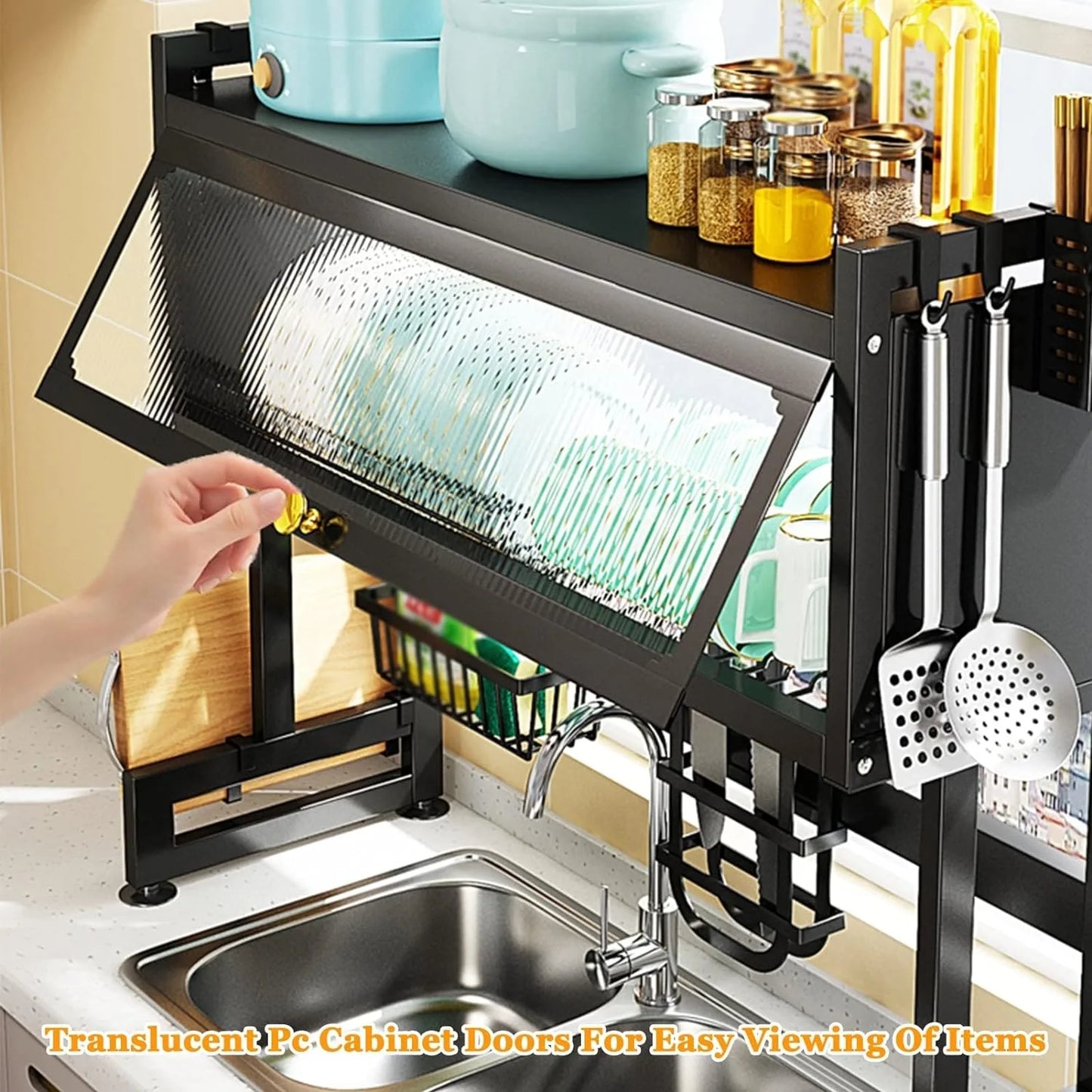 Multifunctional Over-Sink Dish Rack | Expandable & Space-Saving Storage