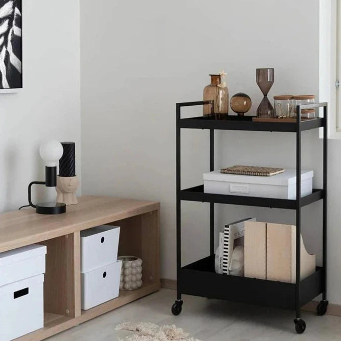 Multifunctional Serving Trolley (Black)