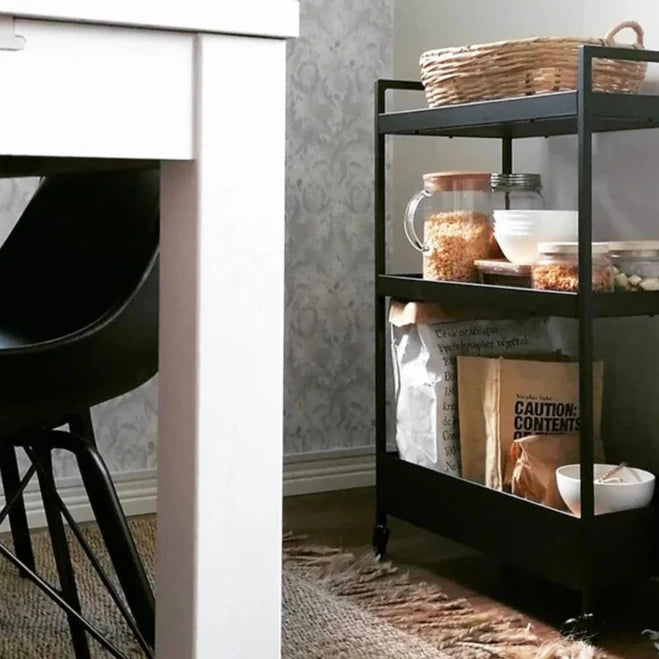 Multifunctional Serving Trolley (Black)