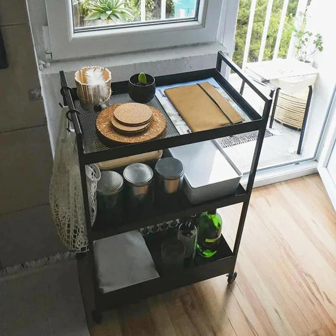 Multifunctional Serving Trolley (Black)