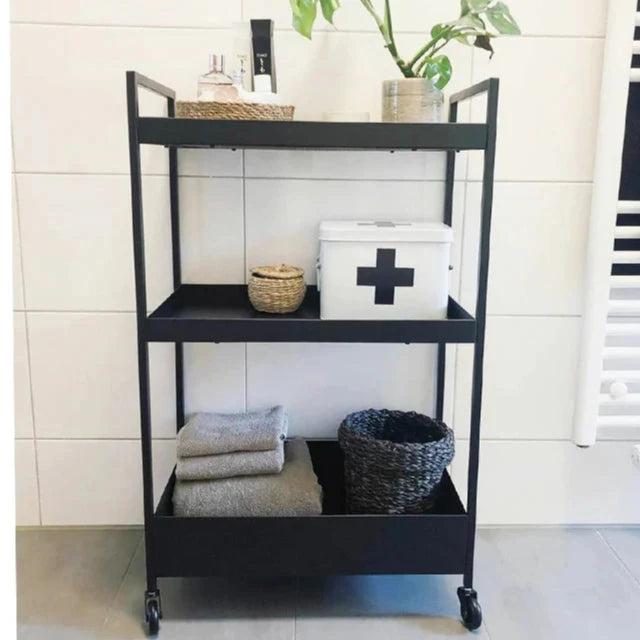 Multifunctional Serving Trolley (Black)