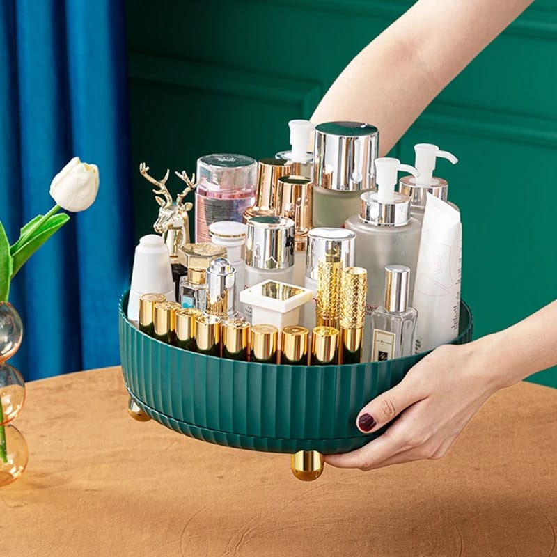 360° Rotating Organizer Tray For Spice Rack And Cosmetic Organizer