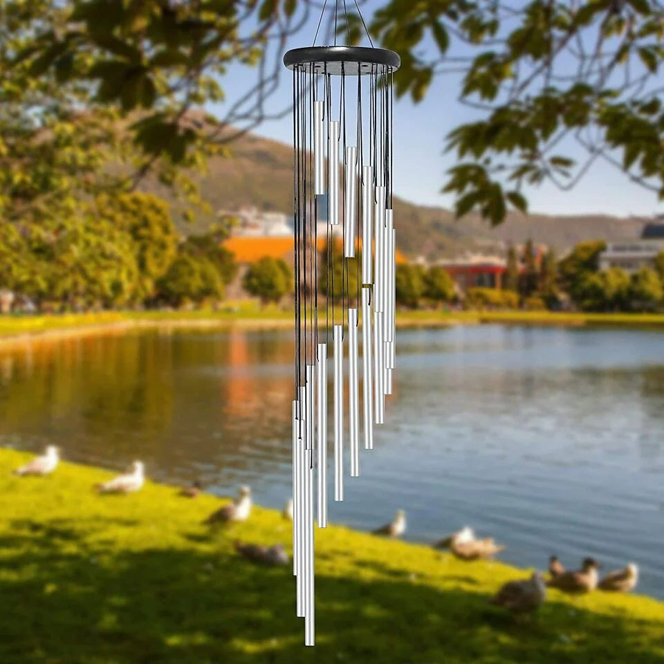 12 tubes wind chimes bells decor aluminium tube