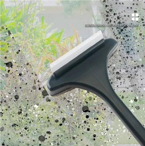 Double Sided 2 in 1 wiper with dust brush