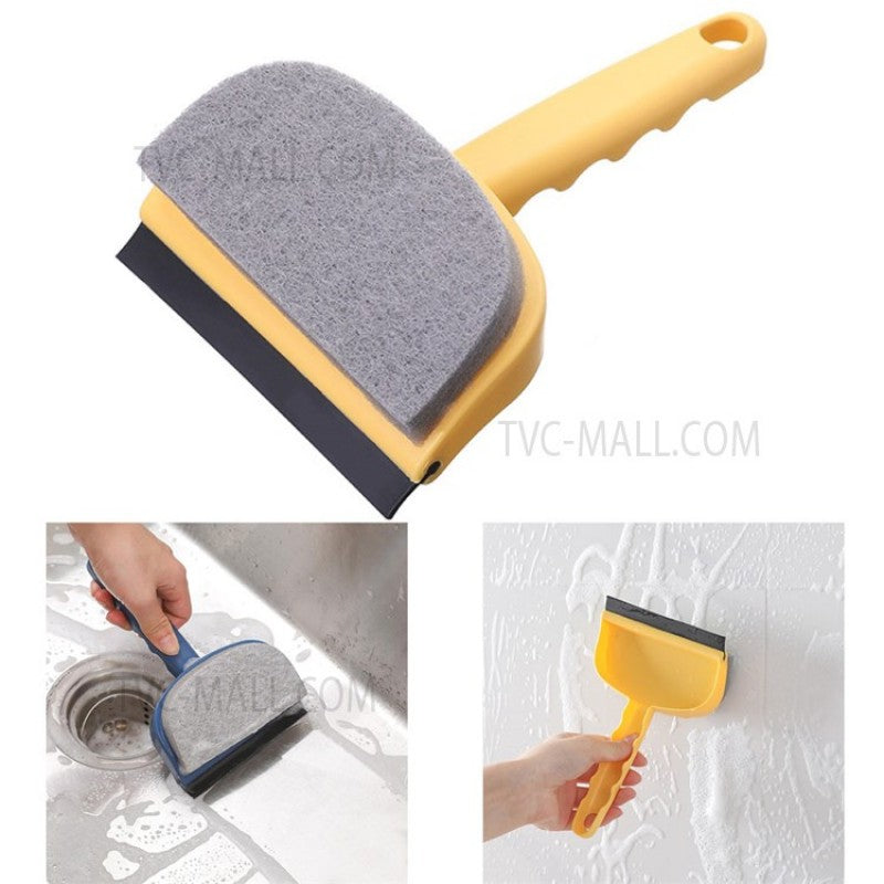 Double-Sided Window Cleaning Washing Wiper Brush - Yellow