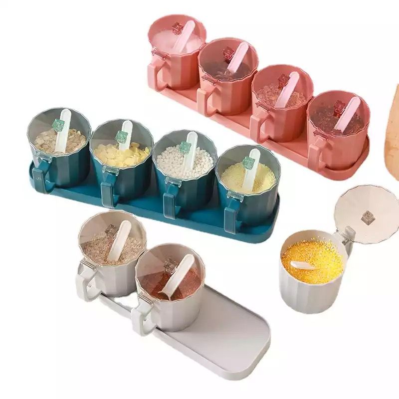 Multi-Grid Seasoning Box With Base