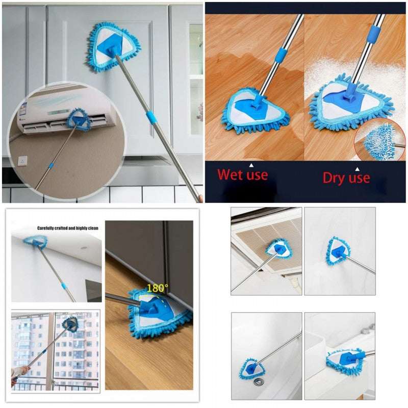 Telescopic Triangle Microfiber Mop