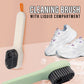 Multifunctional Cleaning Brush with Liquid Compartment | Soft Fur Brush with Soap Dispenser