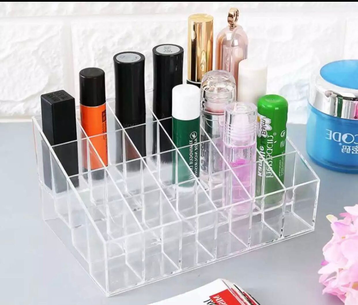 24 Grid Acrylic Lipstick organizer